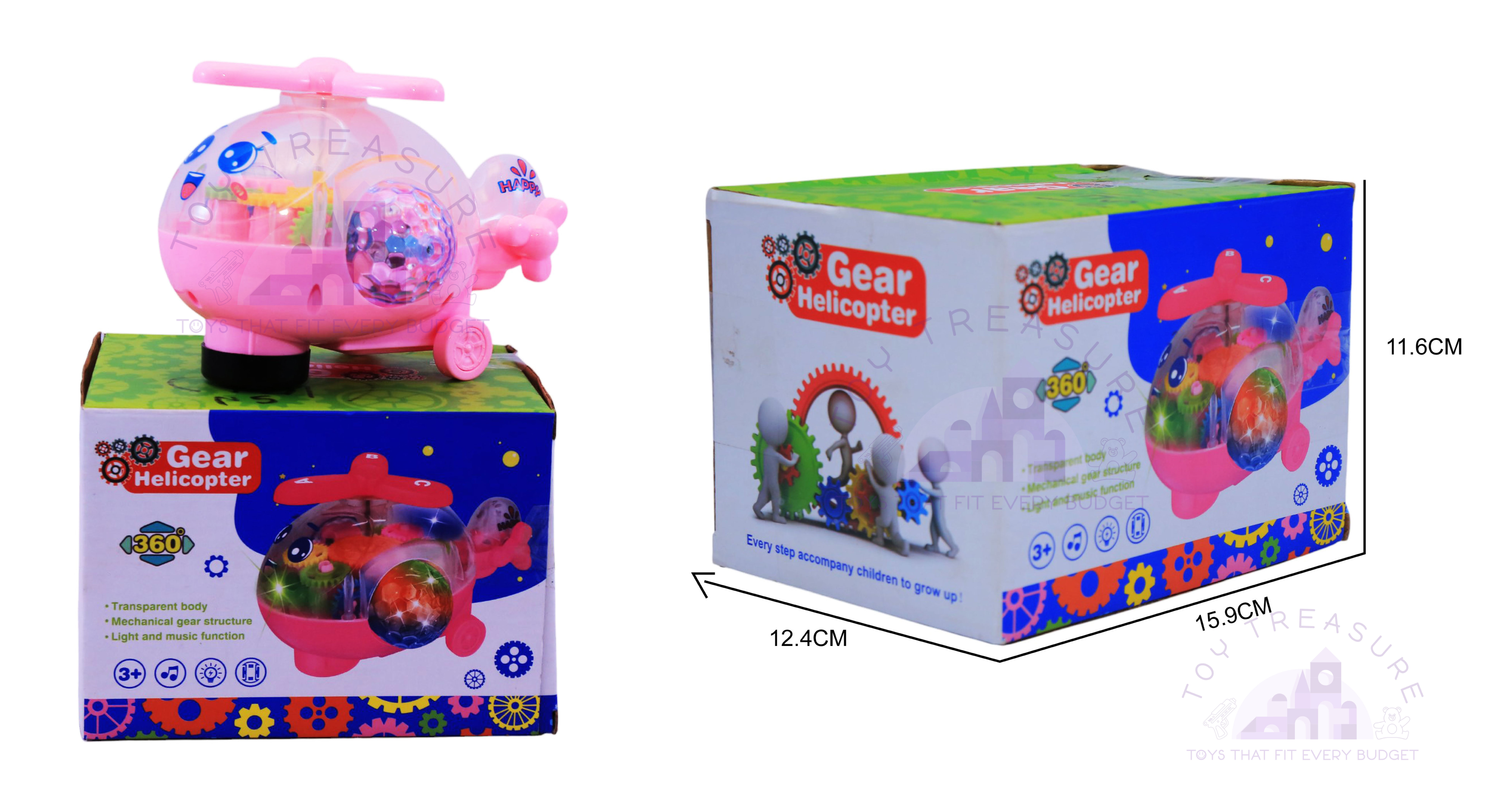 Transparent Helicopter Toy